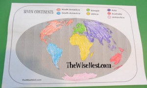 Seven Continents Worksheets - The Wise Nest