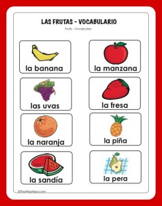 Fruit in Spanish - Las Frutas