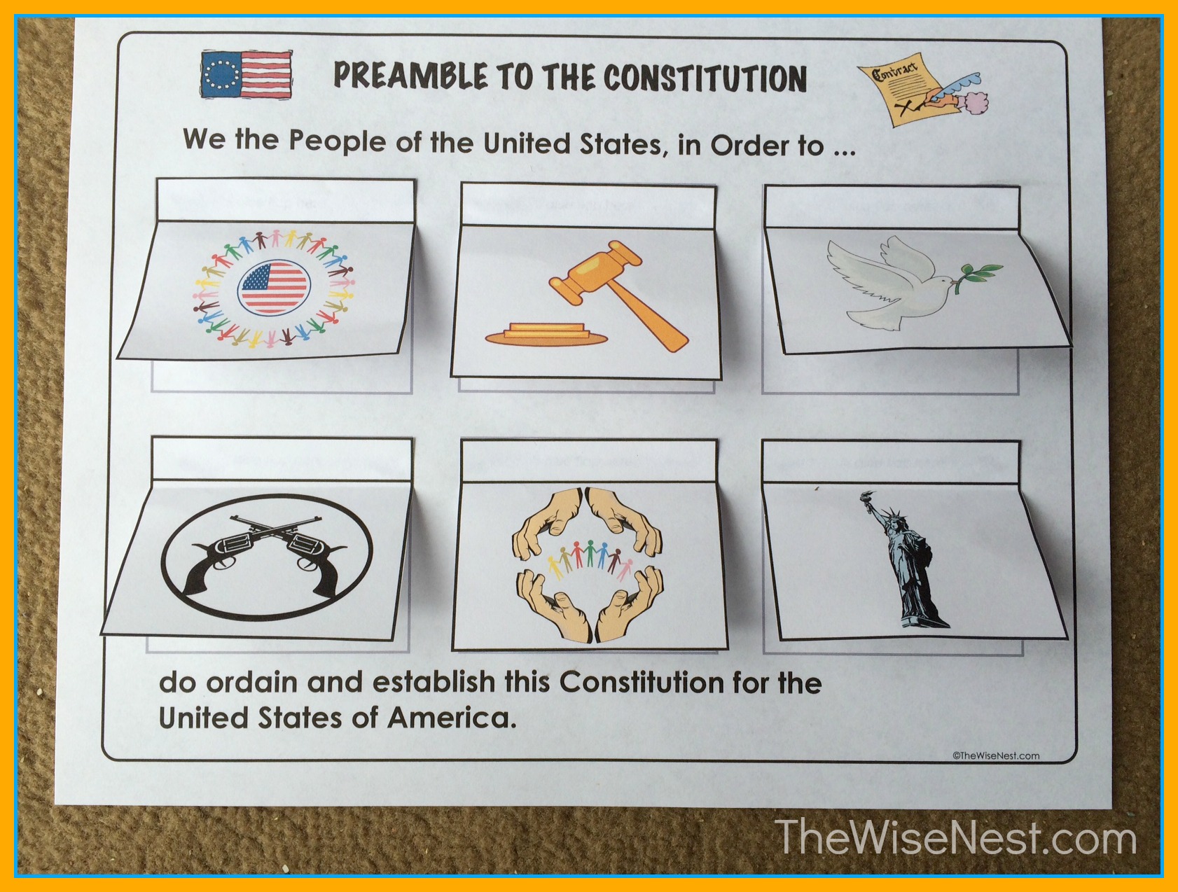 Preamble To The Constitution The Wise Nest