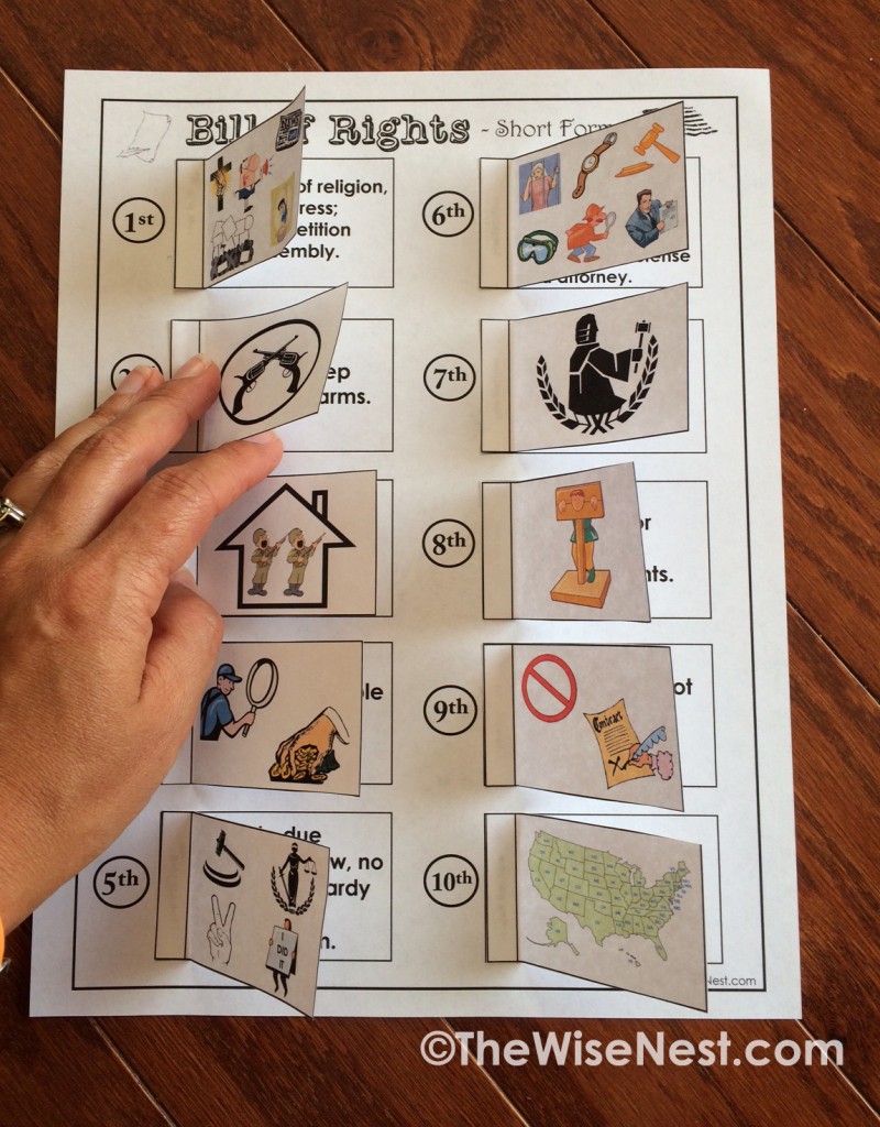 bill of rights pictures for kids