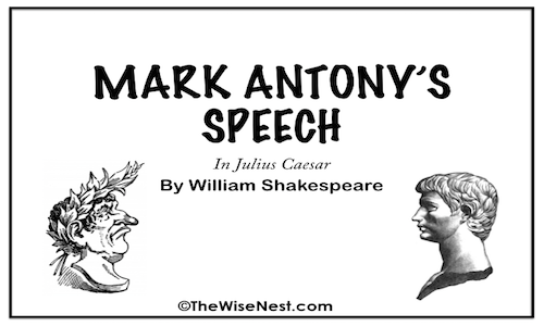 essay on mark antony's speech